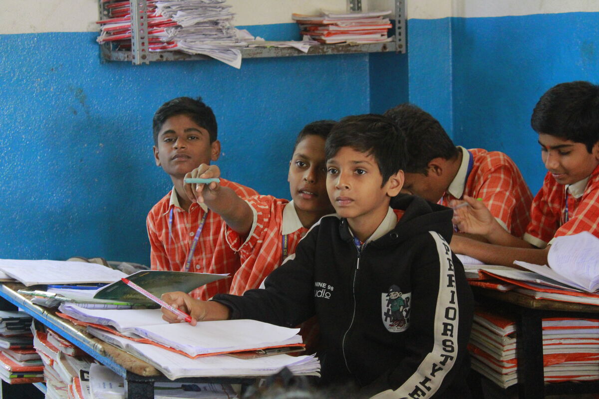 Students engaged in class at SLS